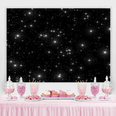 Lofaris twinkle dark starry night baby shower backrop